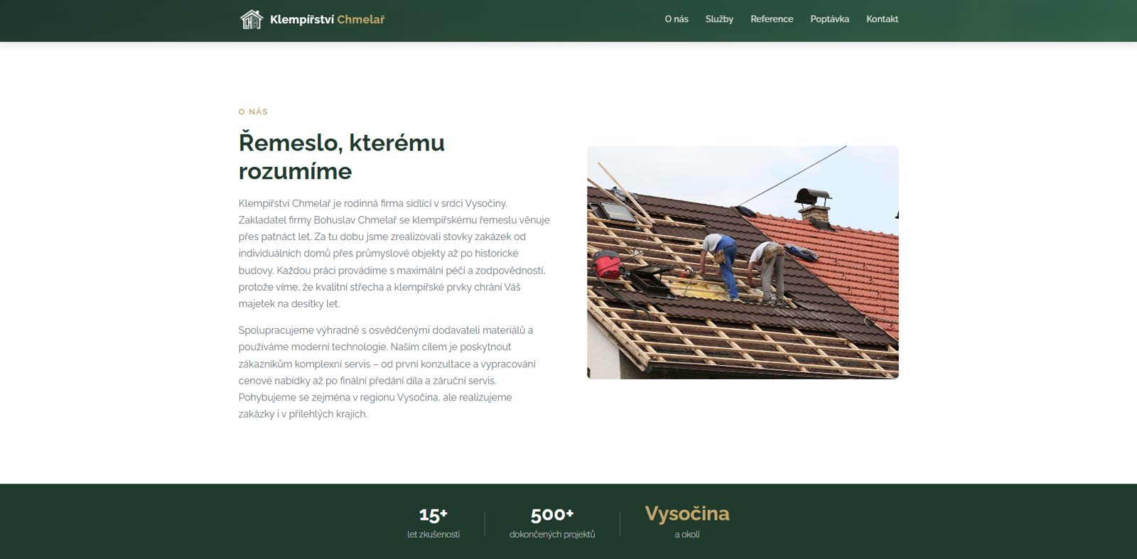Klempířství Chmelař – služby