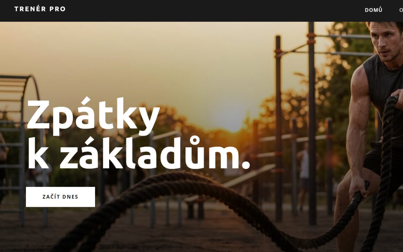 Ukázka návrhu webových stránek